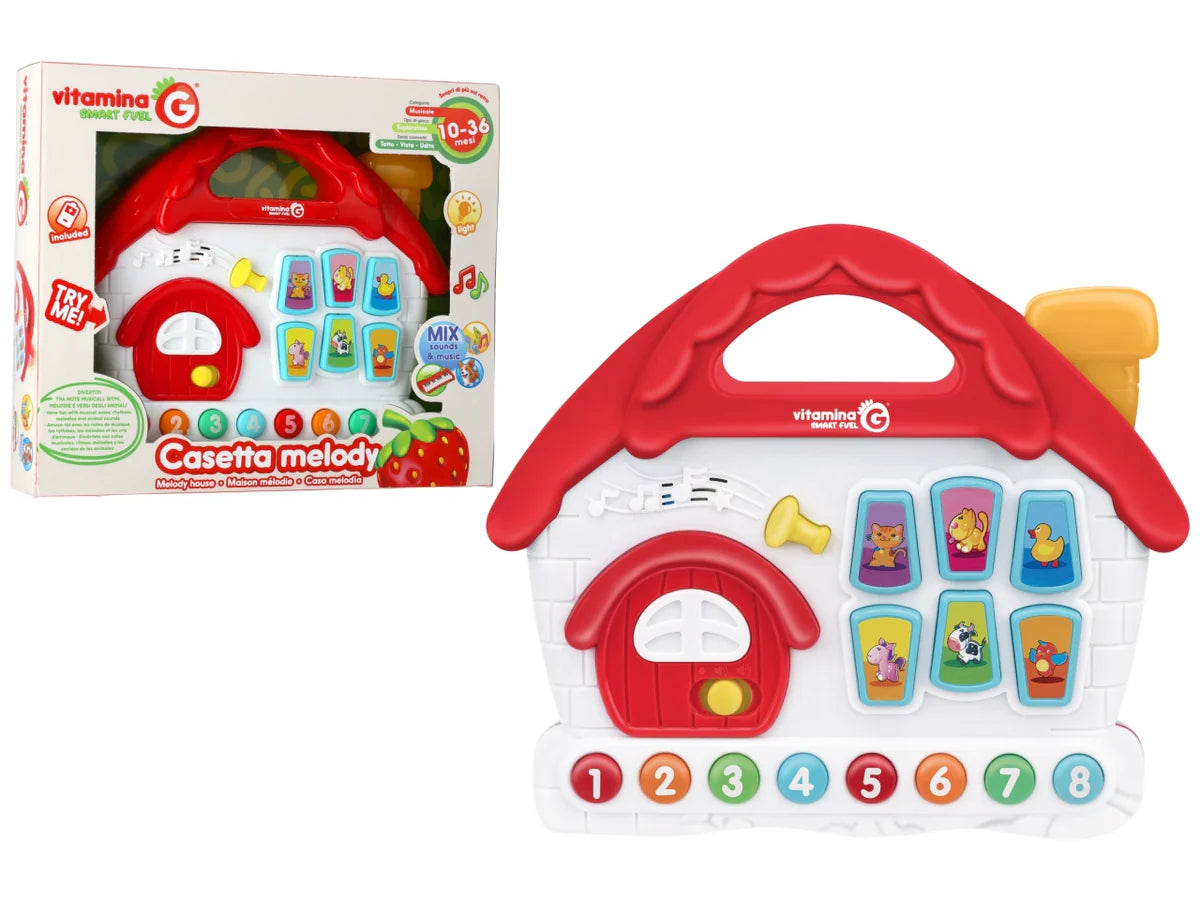 Piano Musical Casa c som e luz