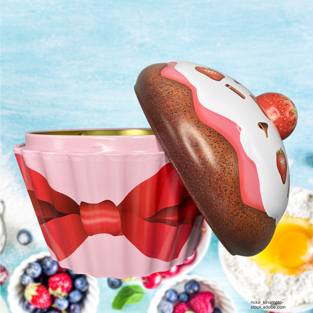 Lata XL para Cupcakes - Fresas