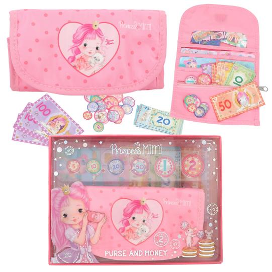 Conjunto de bolsa e dinheiro da Princesa Mimi