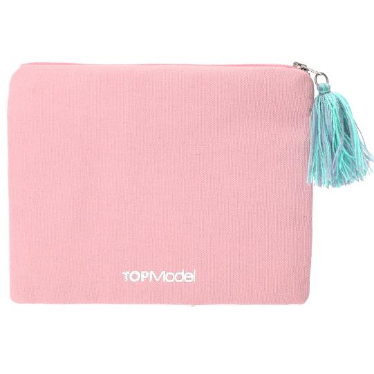 Necessaire com Bordado de Missangas - Happy
