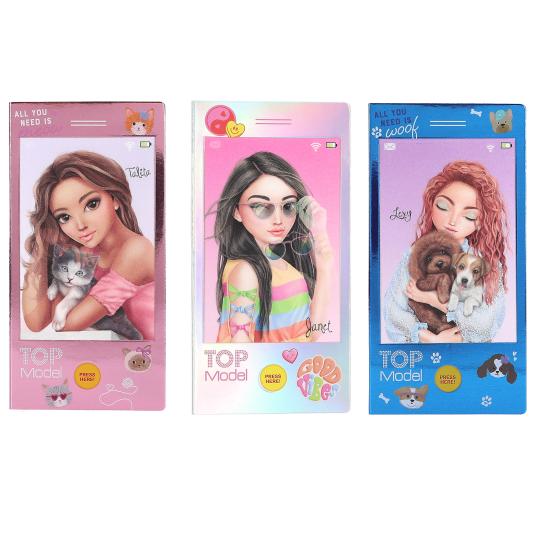 Mini livro de colorir TOPModel com som