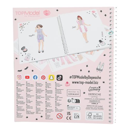 Livro de Colorir TOPModel Crie seu look glam