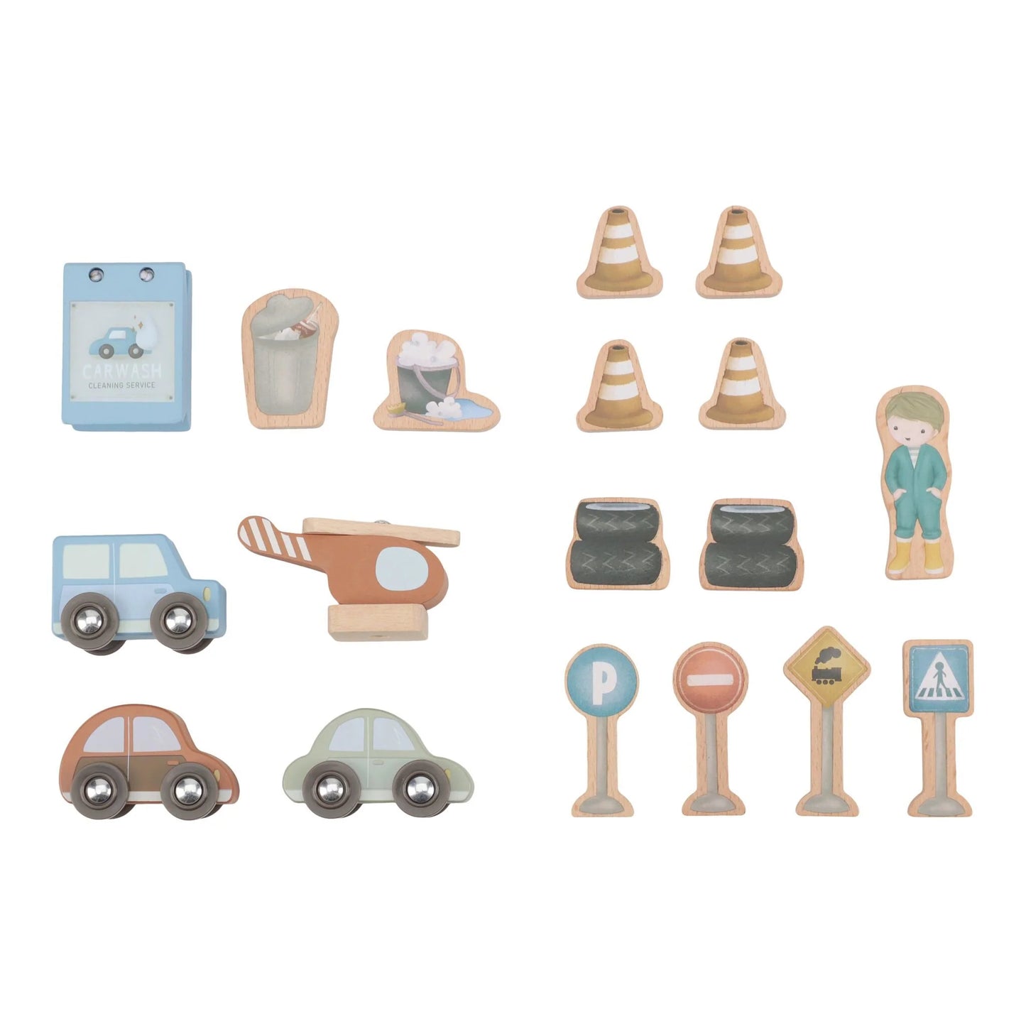 Garagem em madeira – Azul