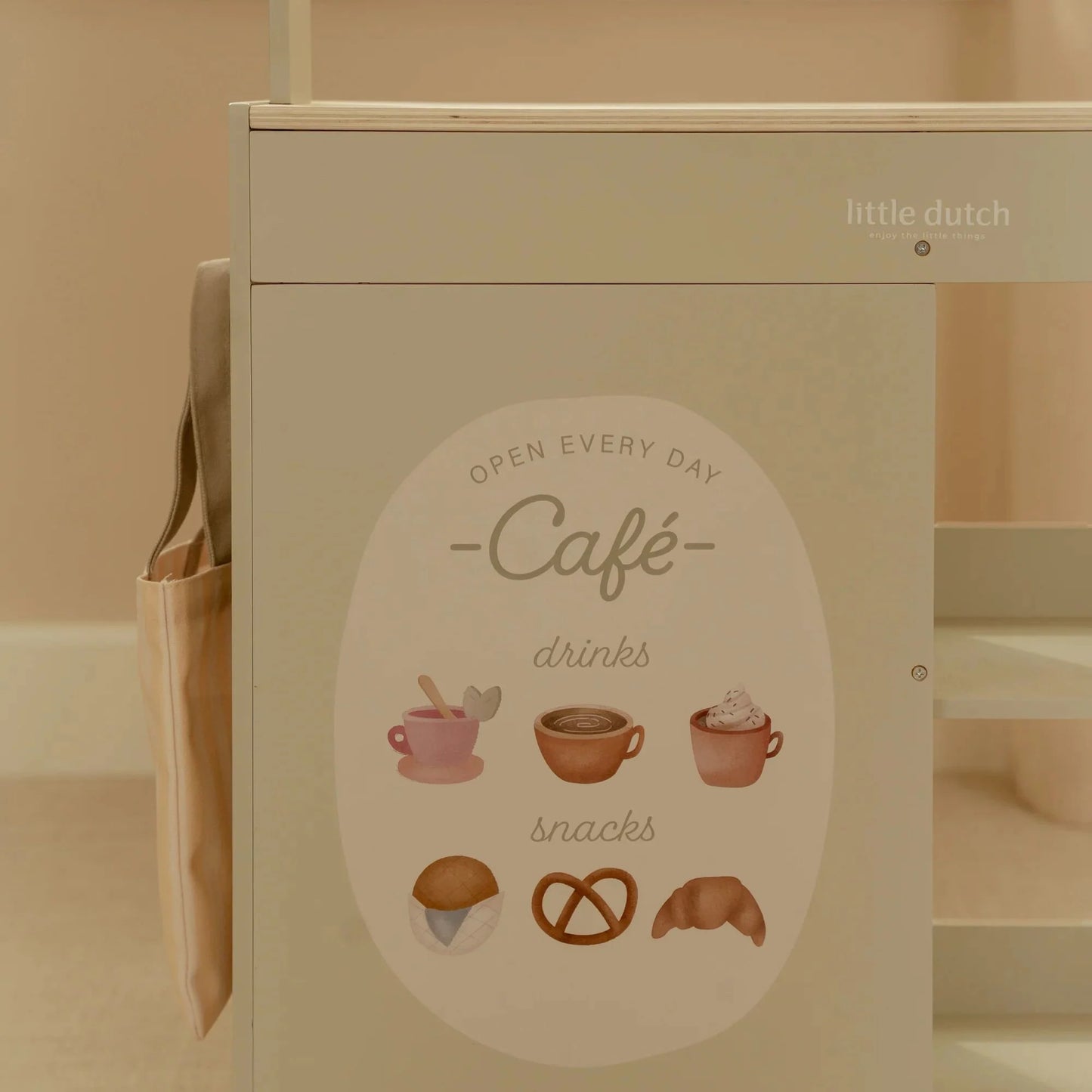 Banca de Mercado de Madeira Little Dutch – Verde