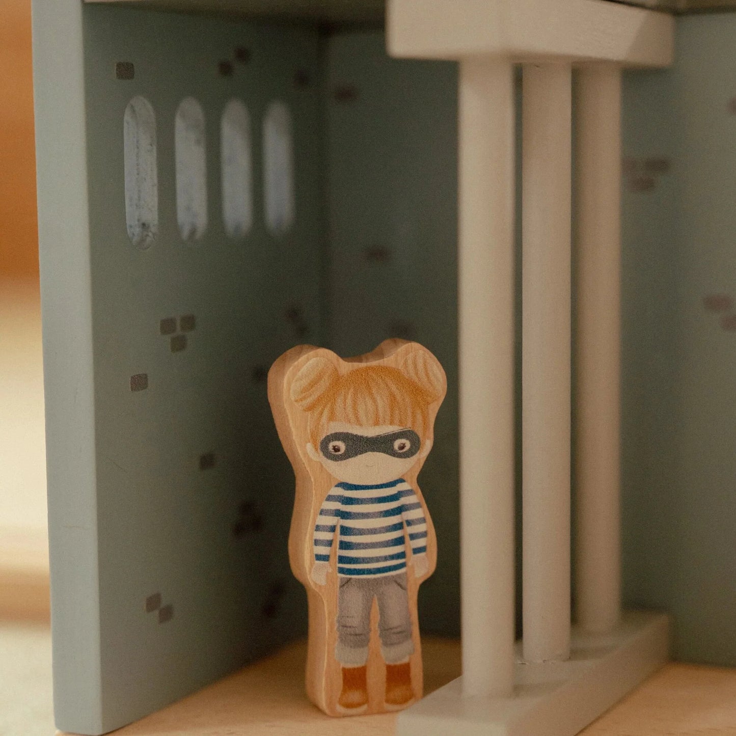 Esquadra de polícia de madeira – Azul Little Dutch