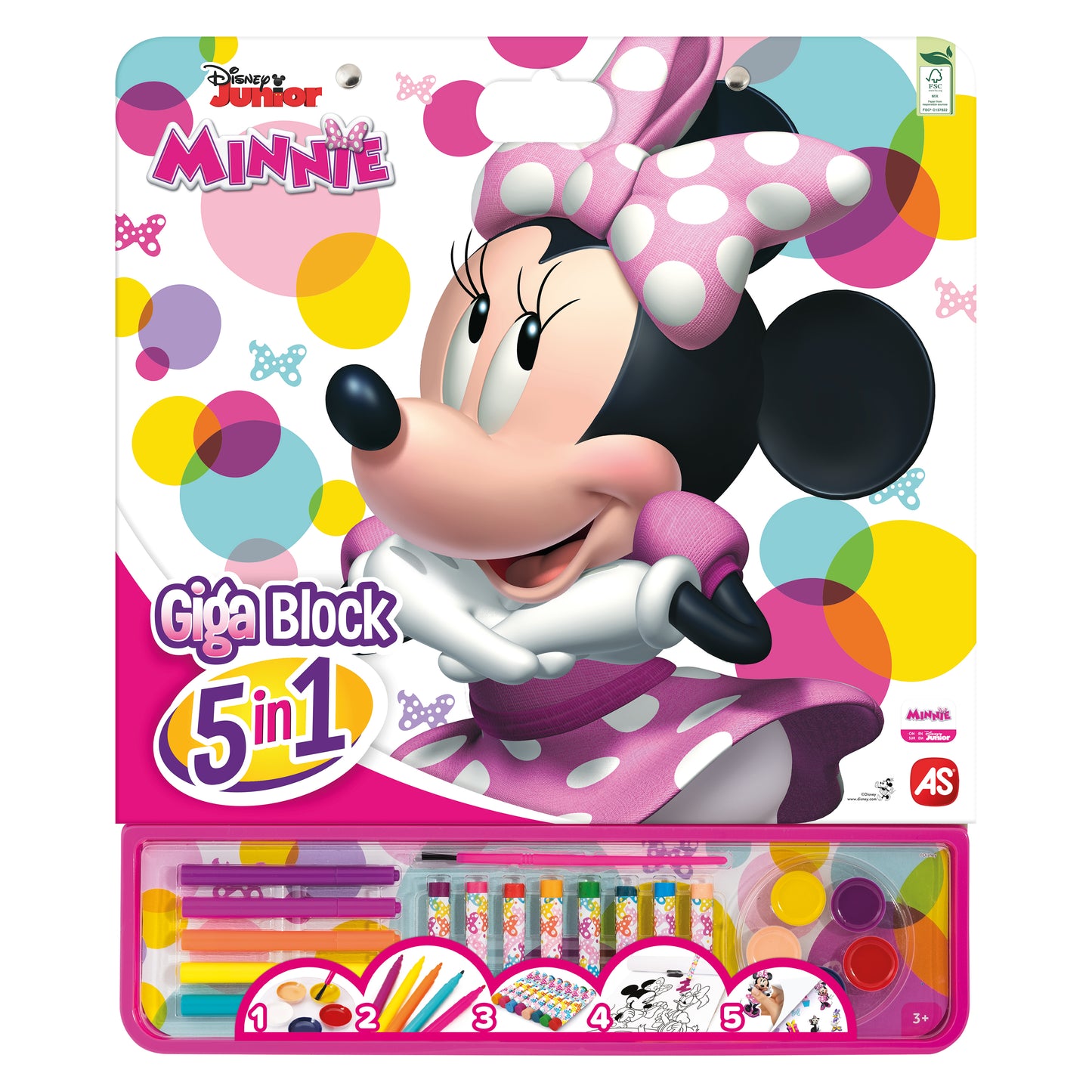 Bloco de Colorir gigante 5 EM 1 - Minnie