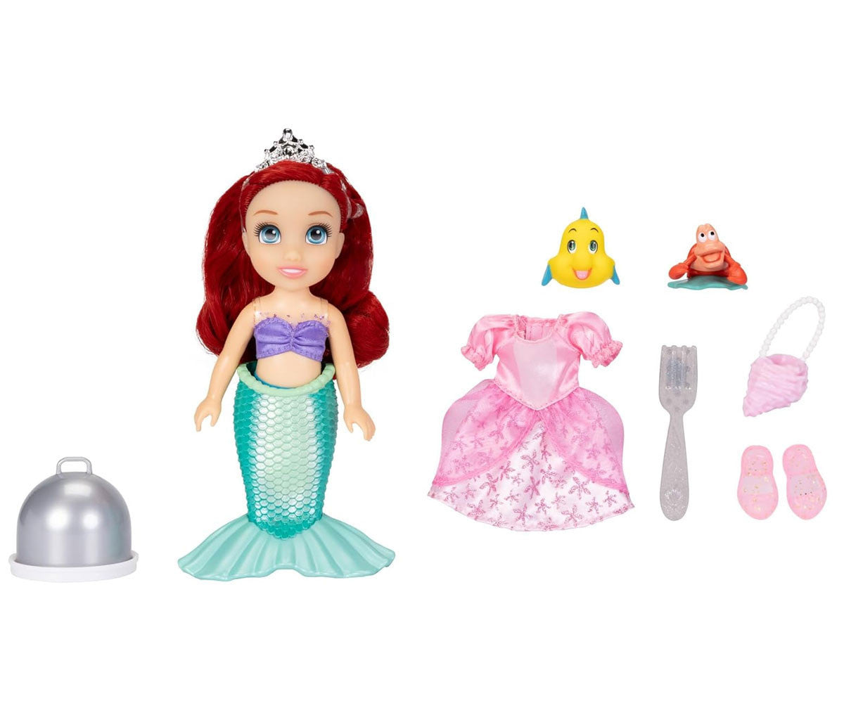 Princesas Disney - Boneca Ariel, 15 cm