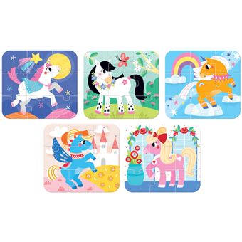 on the go puzzle ponies 3+