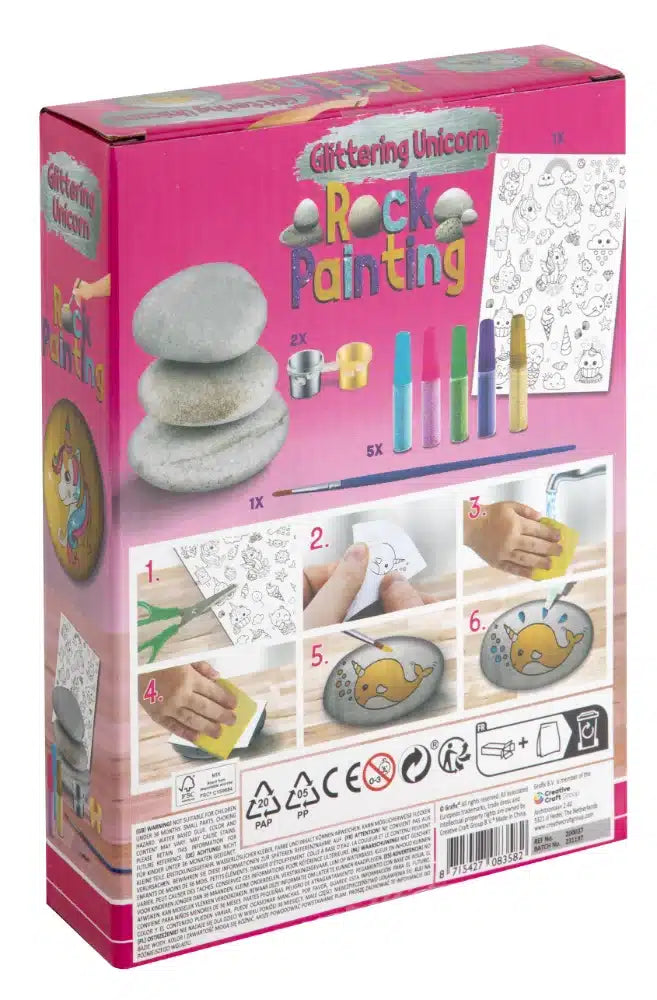 Pintar com Pedras - Unicornio Glitter