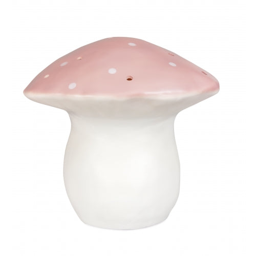 Candeeiro cogumelo grande rosa