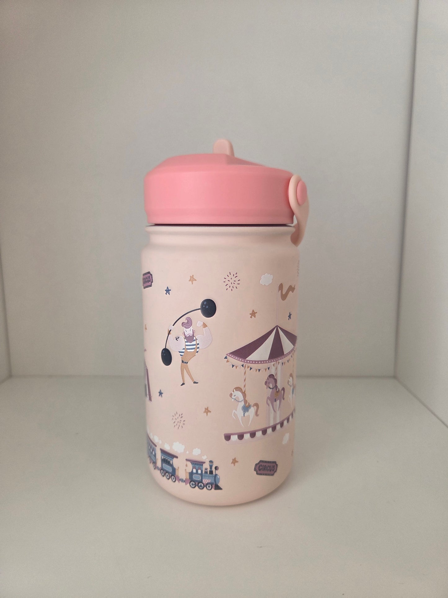 Garrafa Termica 330ml - Circo Rosa