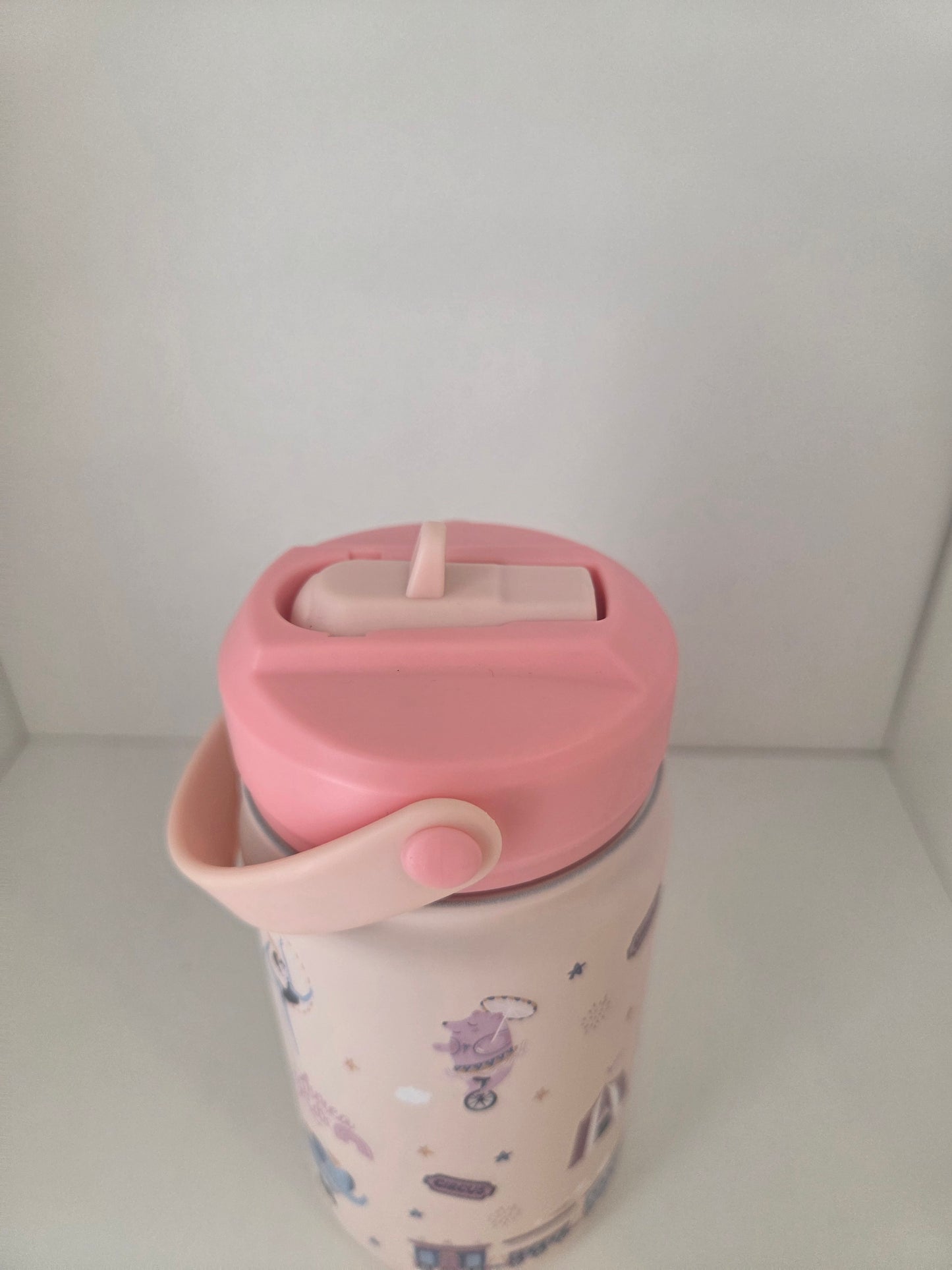 Garrafa Termica 330ml - Circo Rosa