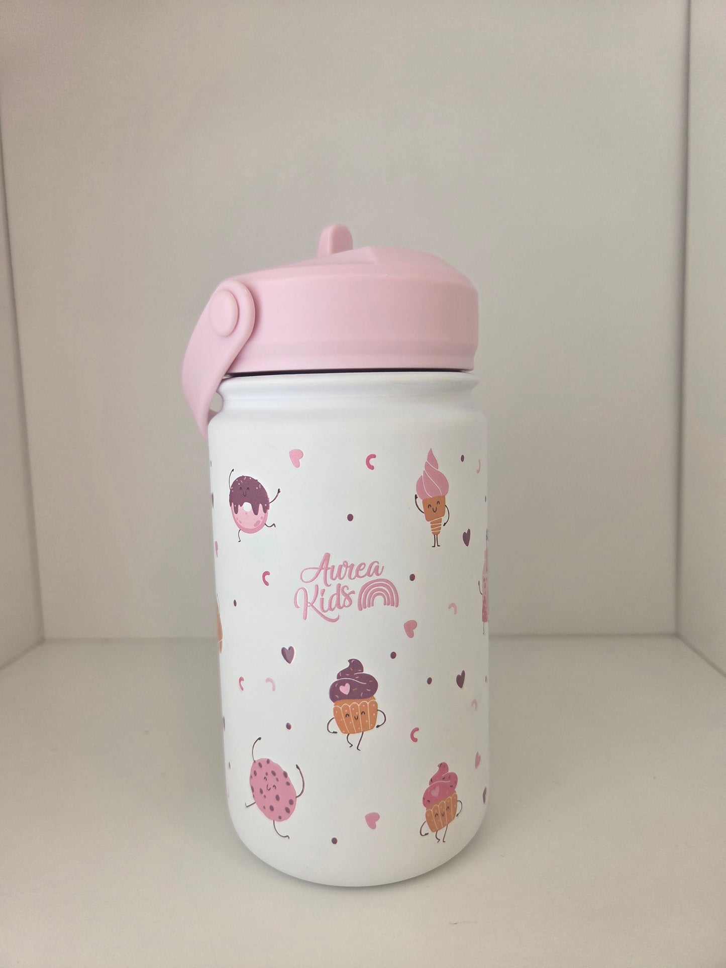 Garrafa Termica 330ml - Doces Rosa