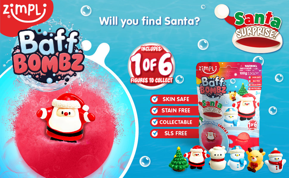 Baff Bombz Santa Surprise c/ figura