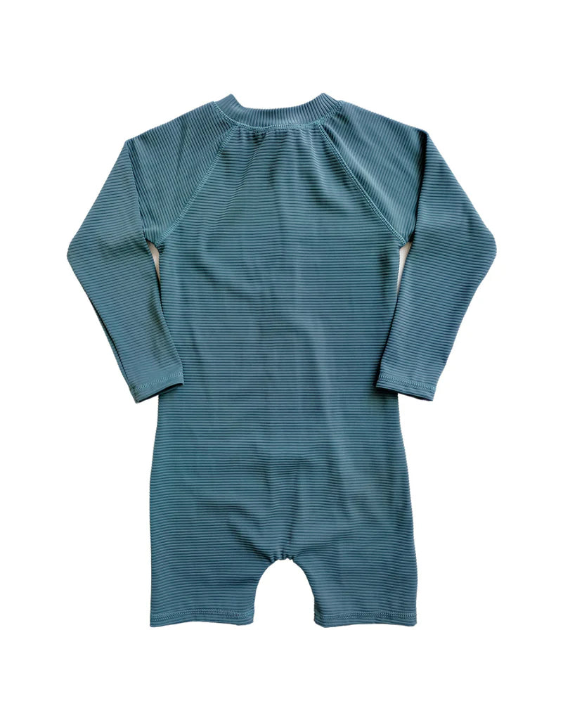 Eco Ribbed Jade Playsuit