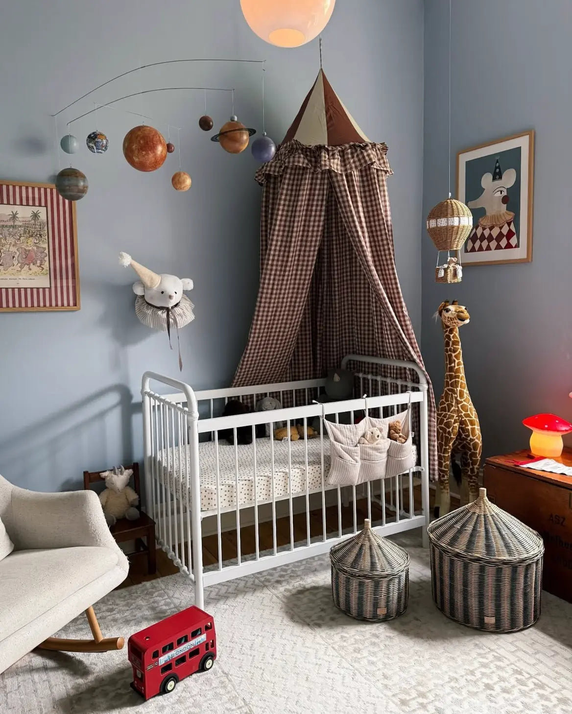 Candeeiro cogumelo médio vermelho - Egmont