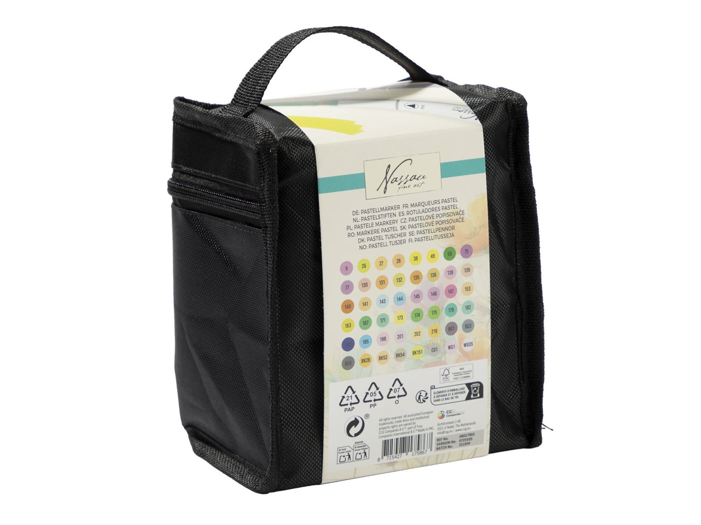 Marcadores ponta dupla 48pcs pastel