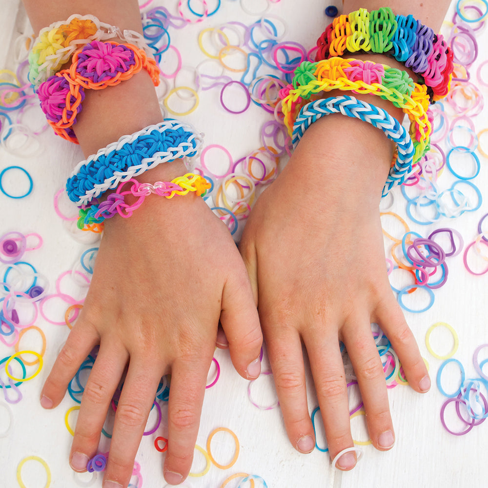 Kit para fazer Pulseiras c/elasticos