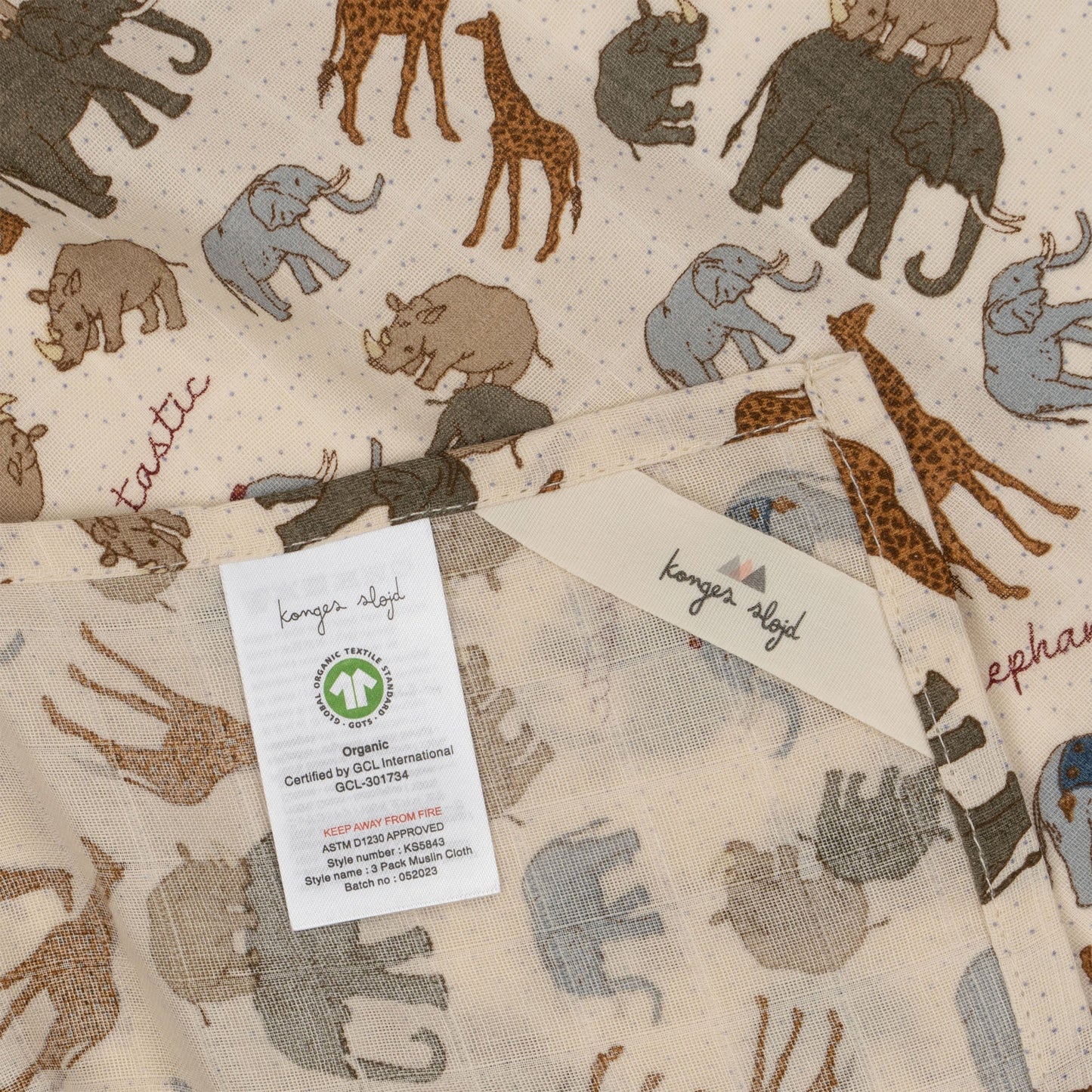 Muslin cloth gots - Elepantastic