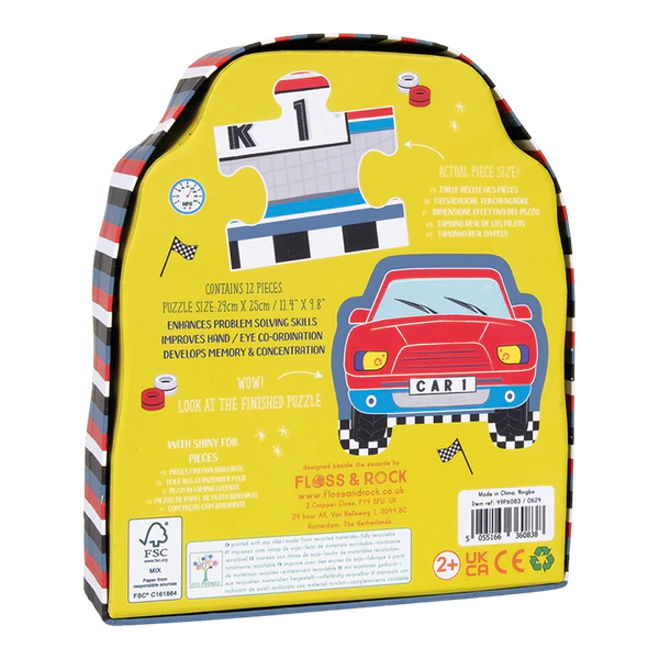 Puzzle em Forma de Carro 12PÇ