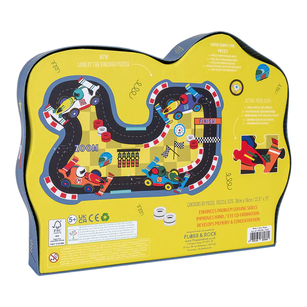 Puzzle em Forma de Circuito de Carros