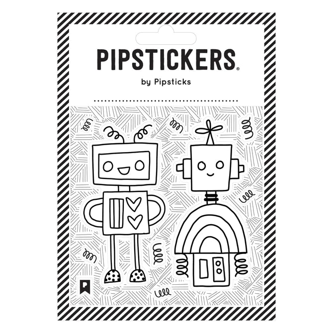 Pegatinas - Robots para colorear
