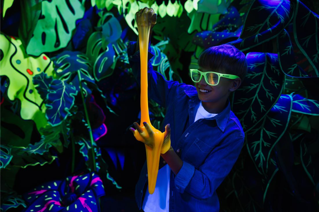 Juggly Slime Fluo Glow Laranja