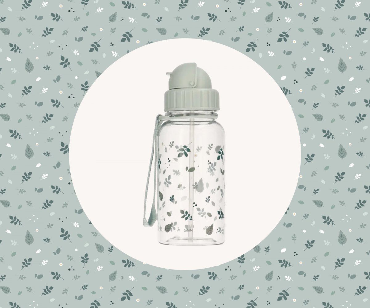 Garrafa de plástico 500 ml - Leaves Sage