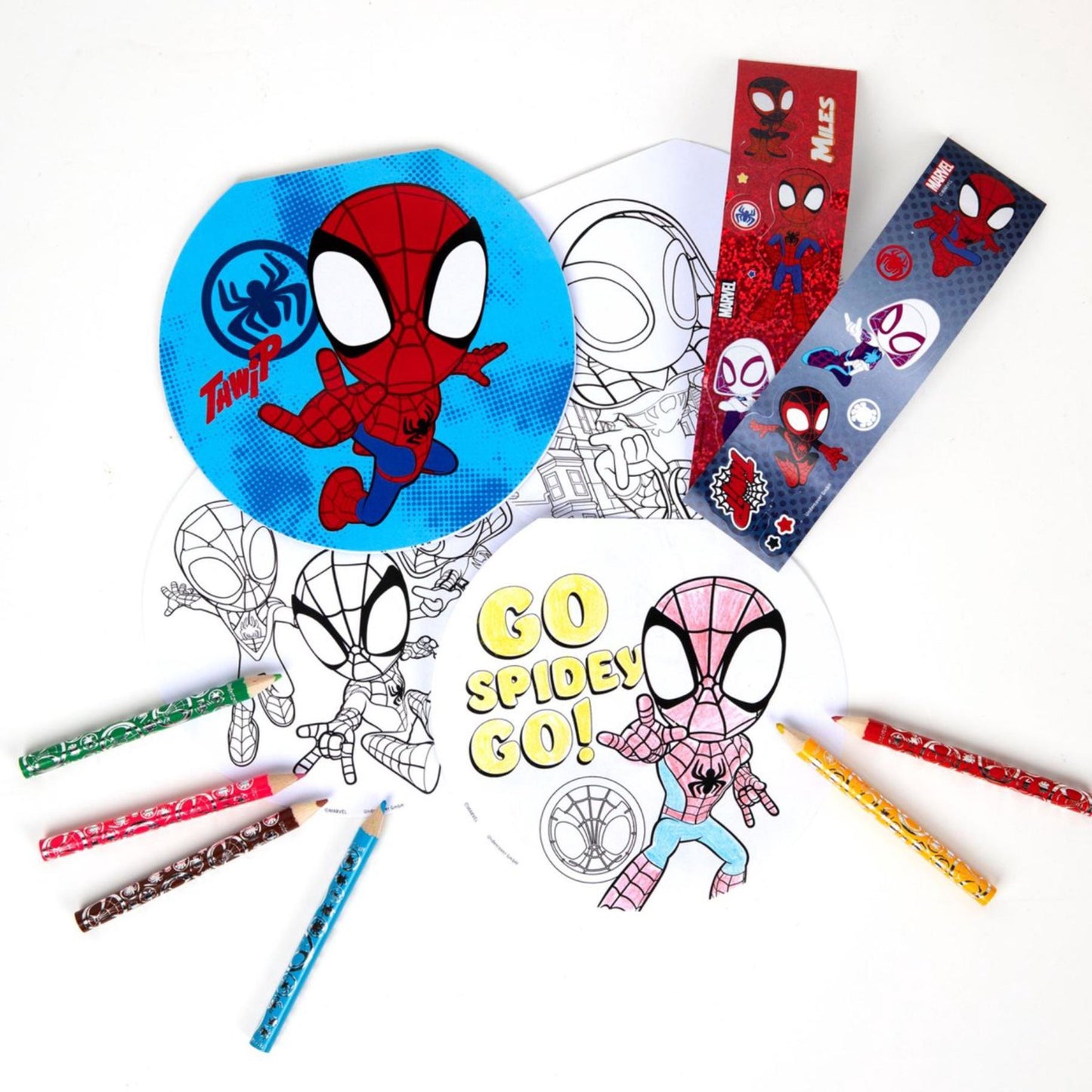 Conjunto de Colorir c/stickers - Spidey