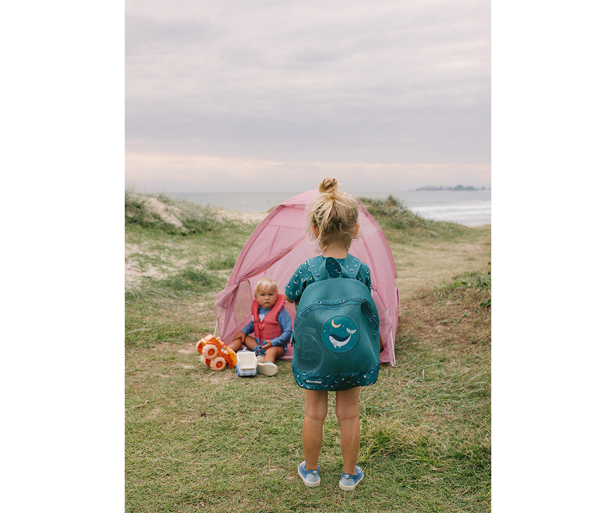 Mochila Infantil Anti-areia Whale Teal