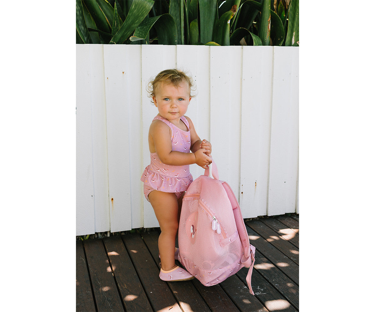 Mochila Infantil Anti-areia Whale Pink