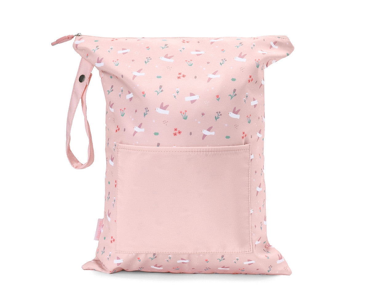 Bolsa Impermeável Grande Personalizada Blossom Birds