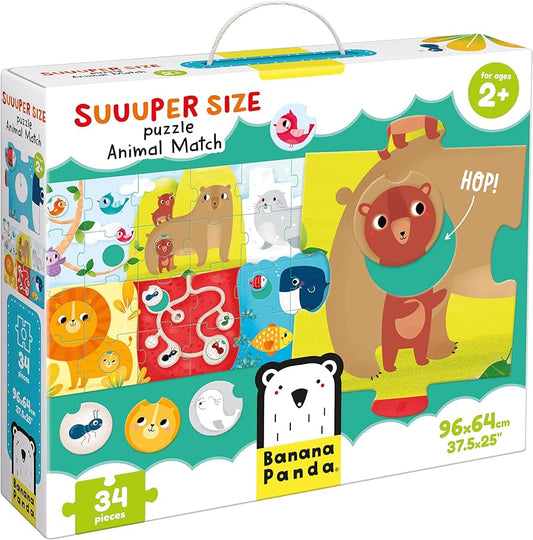 Suuuper size puzzle animal match 2+