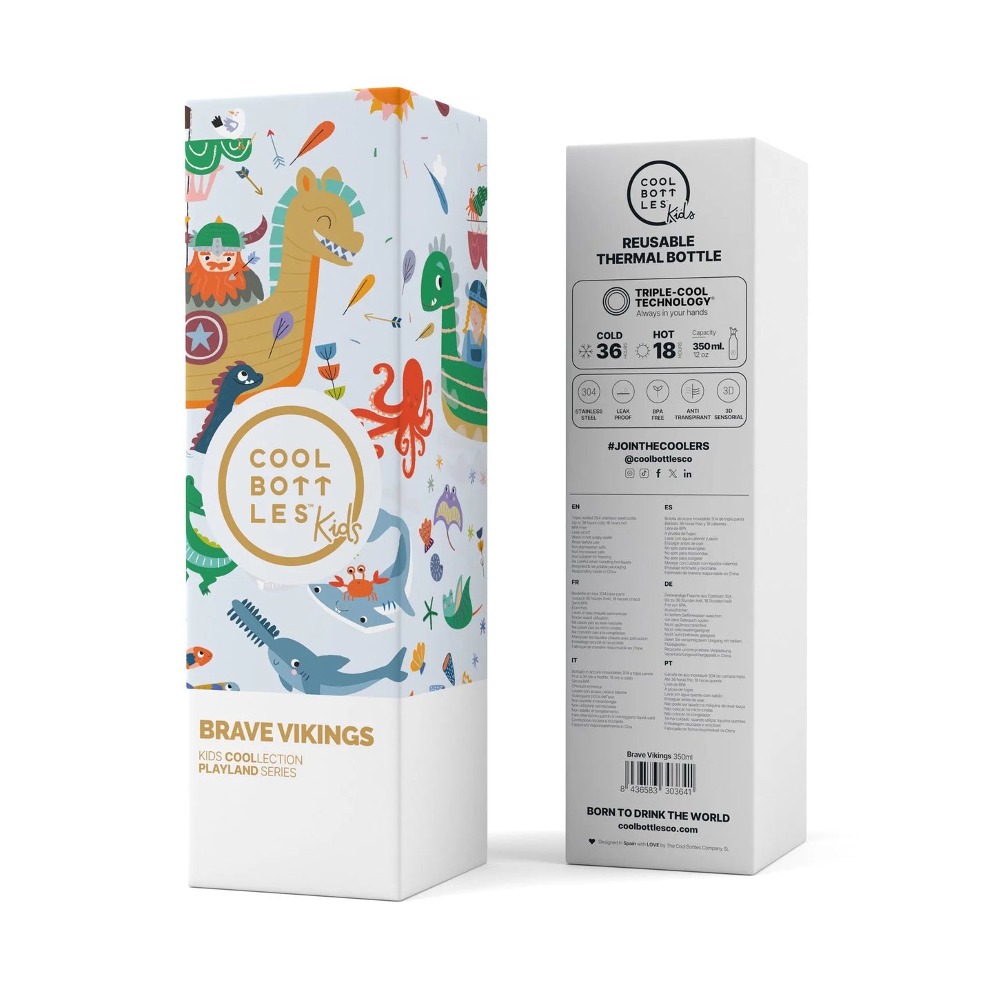 Garrafa Térmica 350ml - Brave Vikings