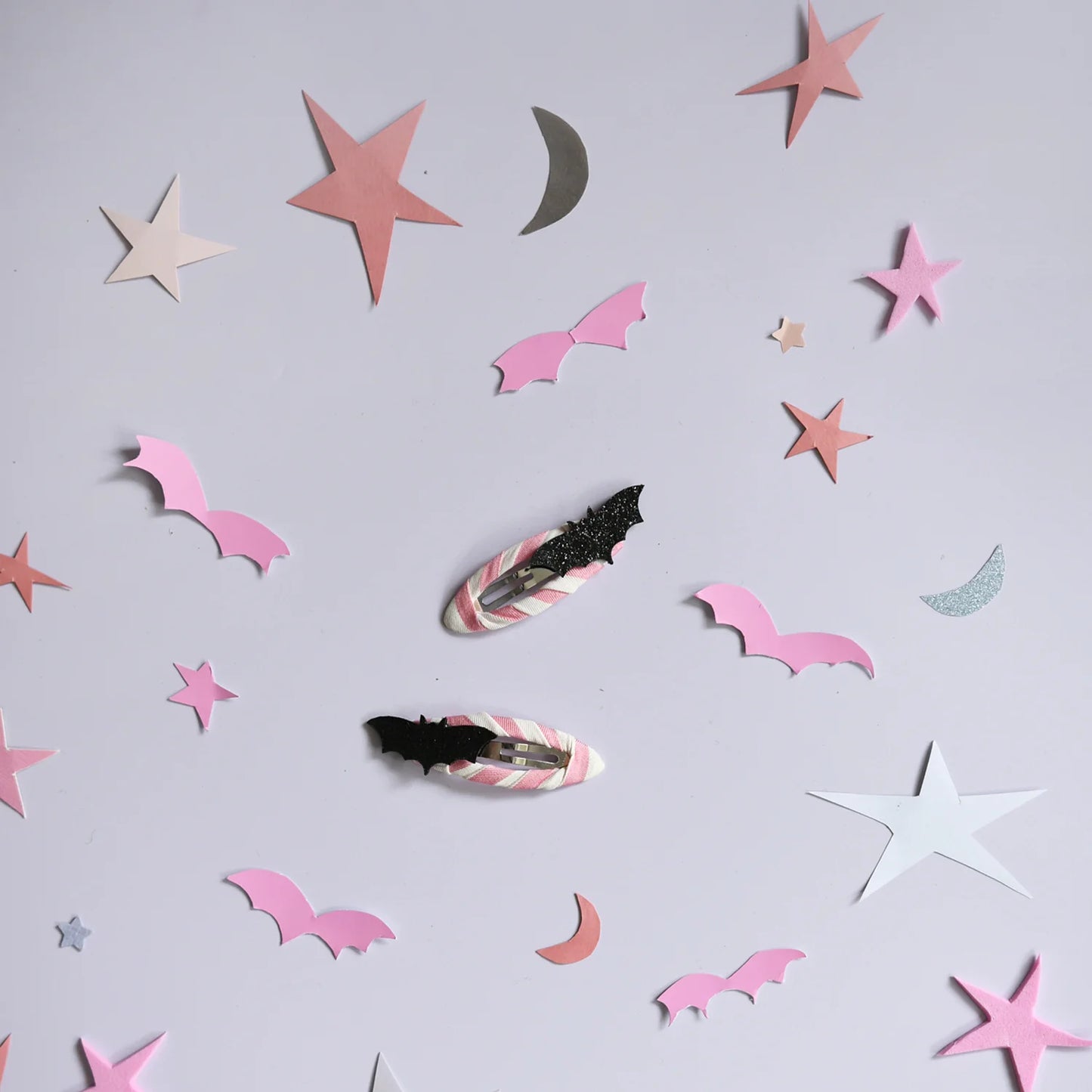 Ganchos de Morcego com Glitter