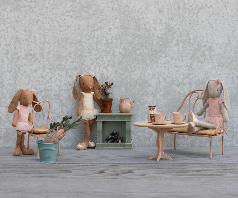 Banco vintage, Mini – Rosa escuro