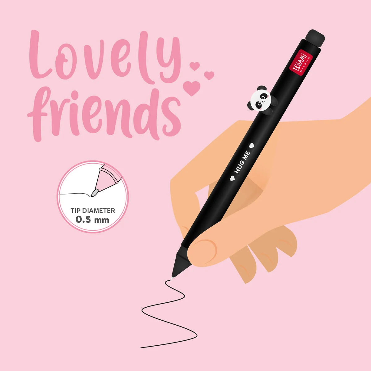 Caneta Gel - Lovely Friends - Panda