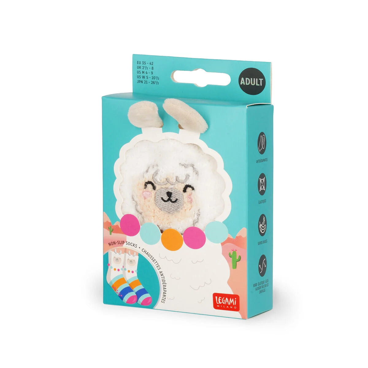 Meias Antiderrapantes - Lhama 35-42