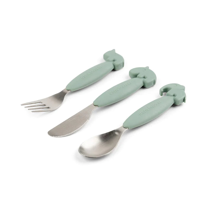 Conjunto de Talheres -Deer friends - Green
