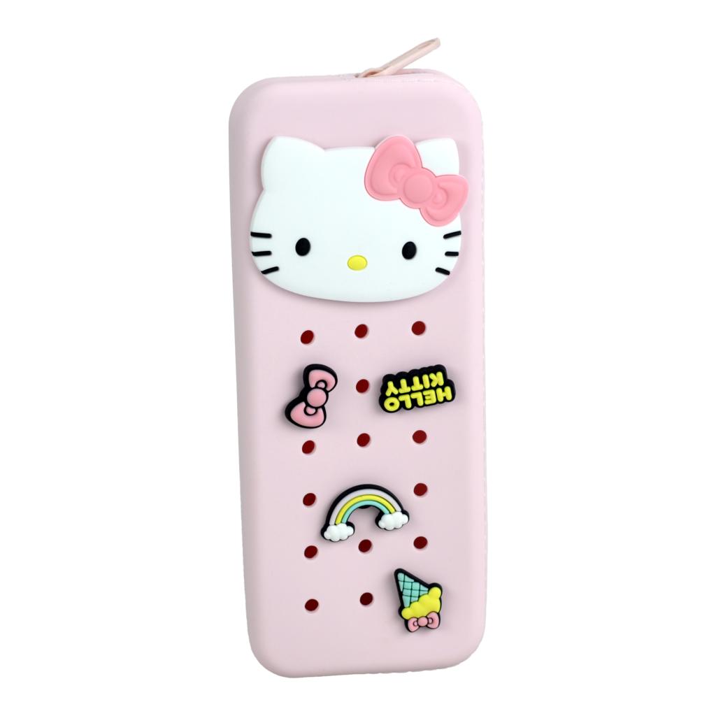Estojo em silicone da Hello Kitty