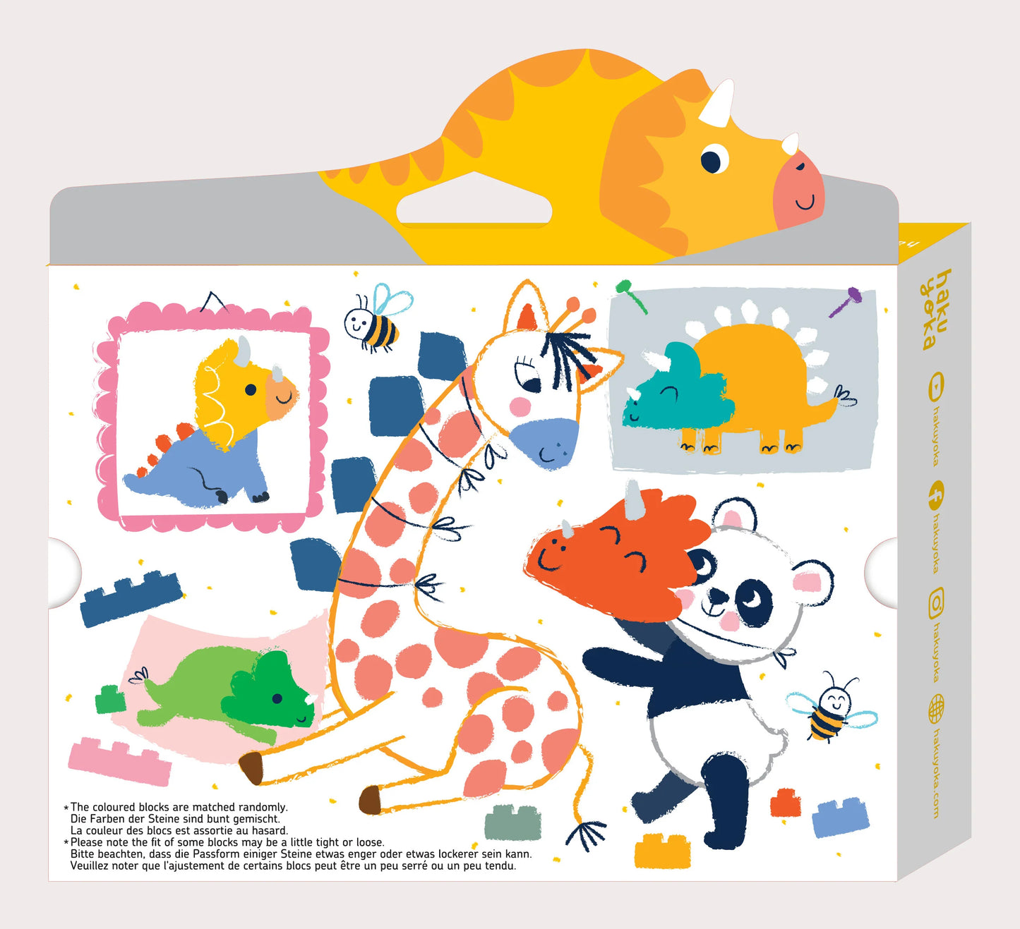 Bloco giz de cera - Triceratops