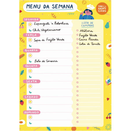 Menú semanal - The Happy Gang