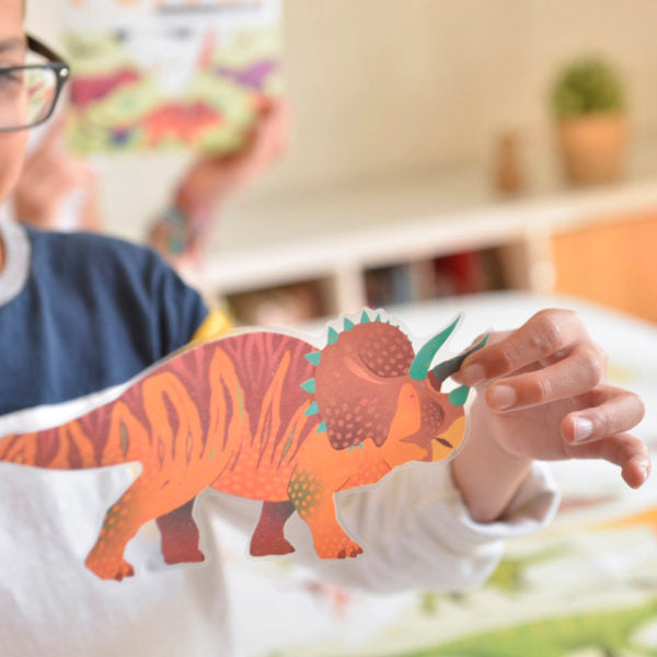Póster Poppik + pegatinas - Dinosaurios