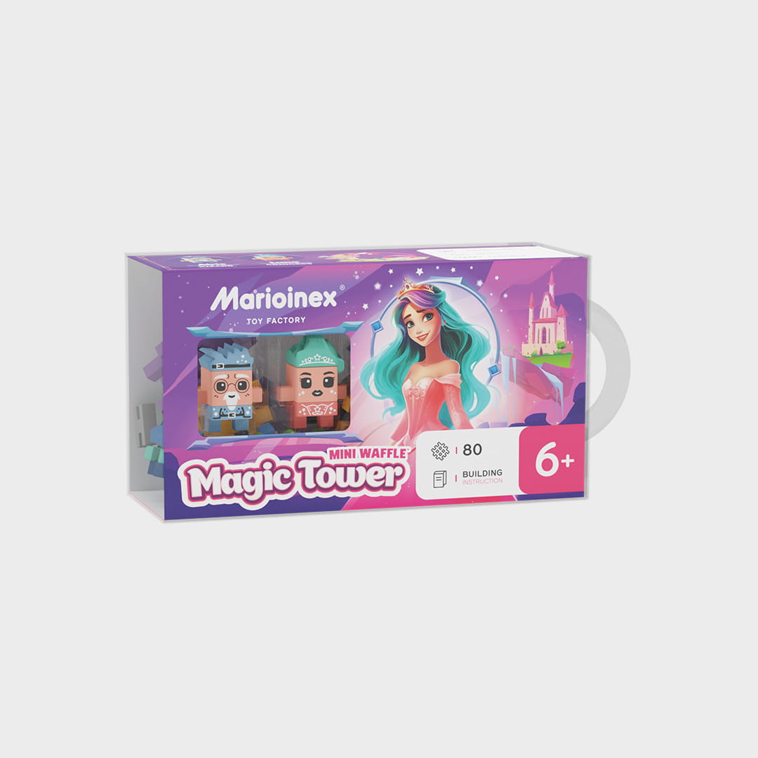 Torre Mágica de Princesas 80pcs - Mini Waffle City