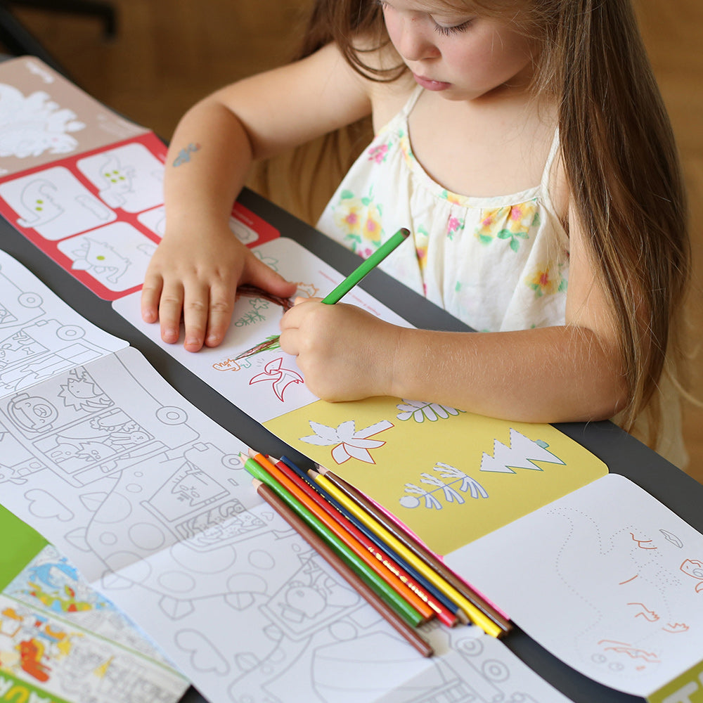 Libro para colorear Looong +4 años - Me encanta colorear dinosaurios
