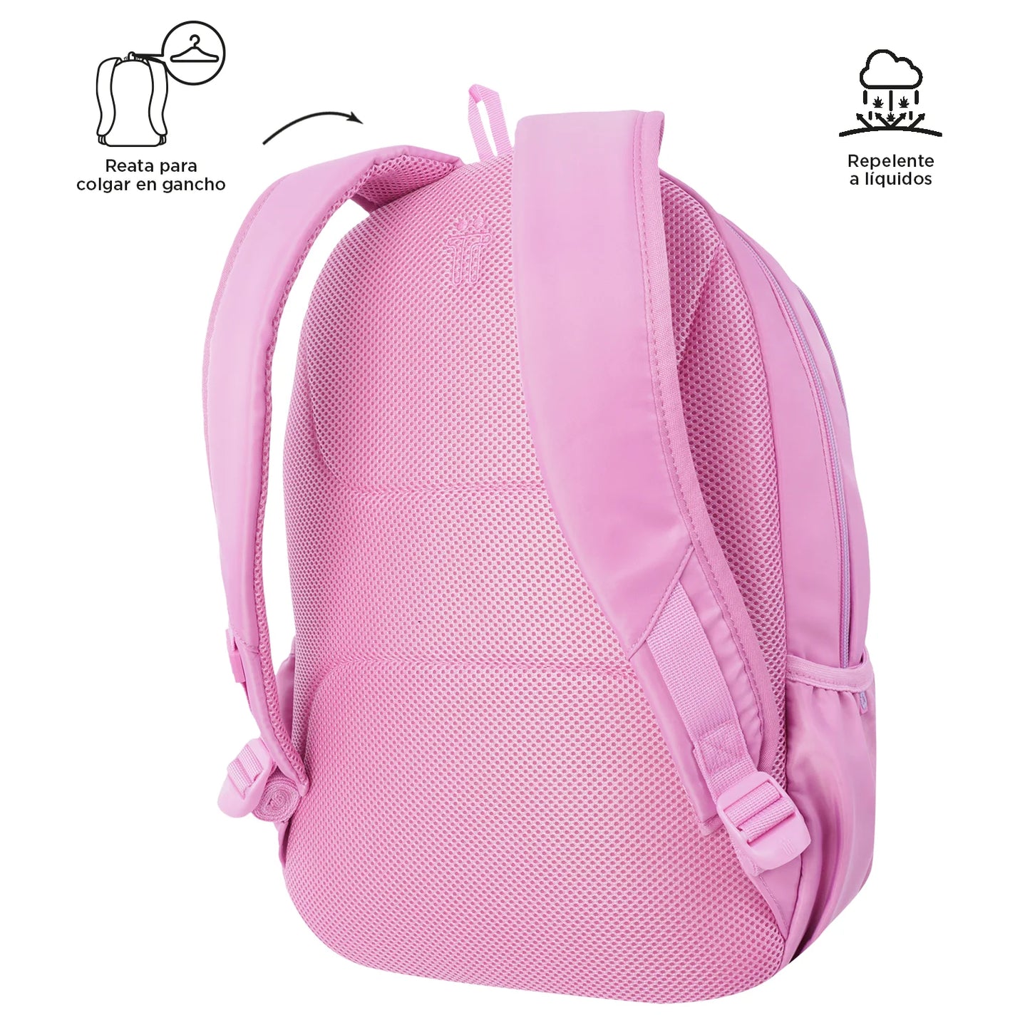 Mochila Escolar p/Portátil - Rosa