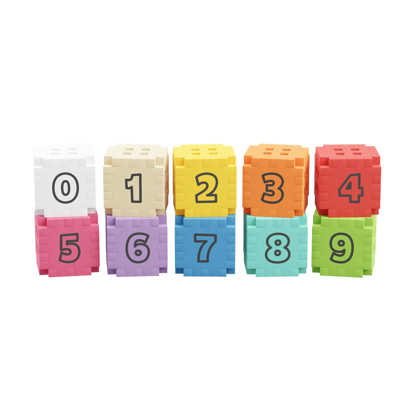Cubos de Matemática 60pcs - Mini Waffle City