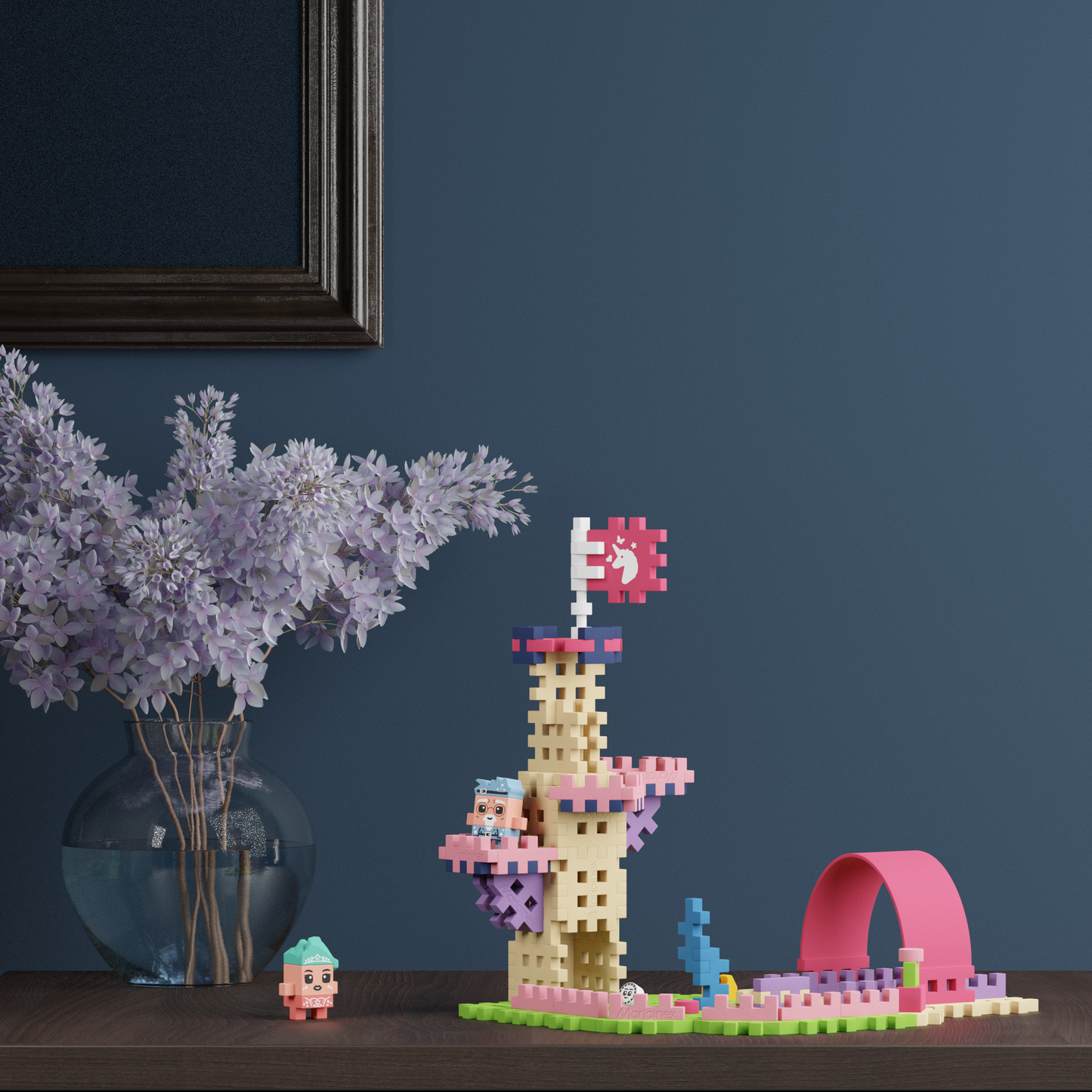 Torre Mágica de Princesas 80pcs - Mini Waffle City