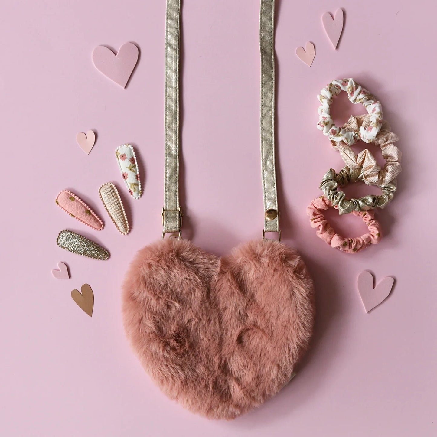 Bolsa a tiracolo - Coração Felpudo