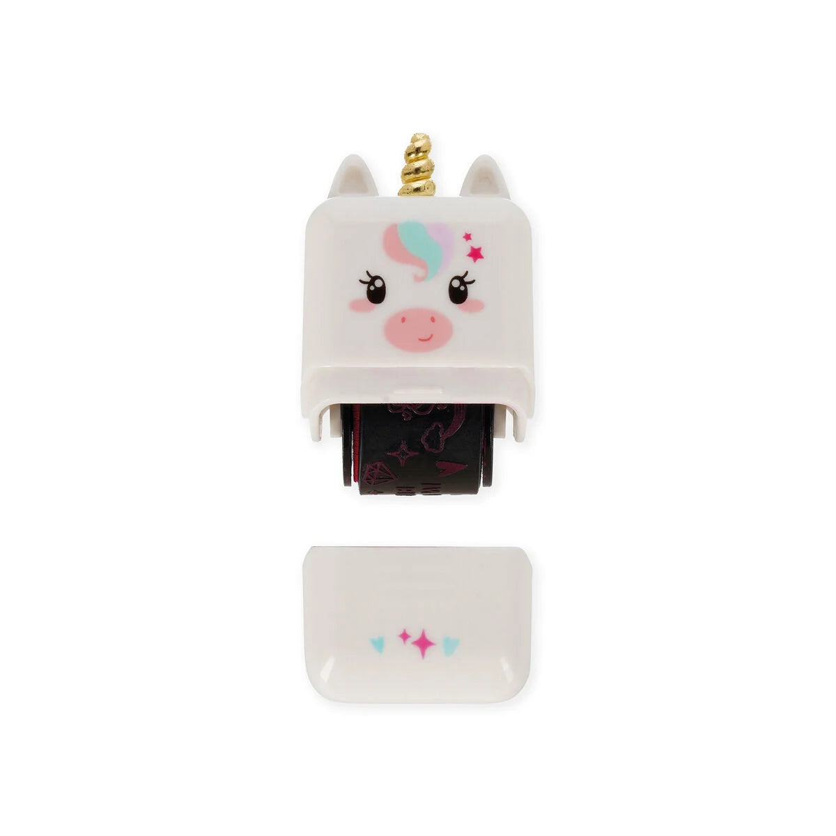 Carimbo decorativo de rolo - Unicornio